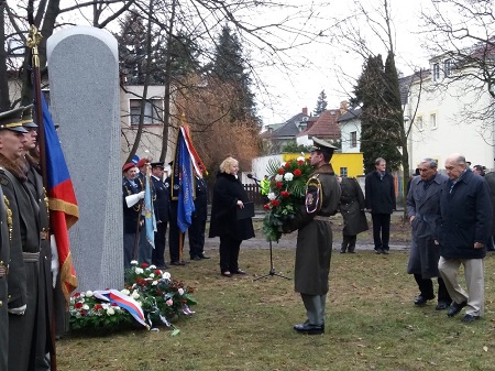 Pietní akt k 12. výročí úmrtí generálmajora Rudolfa Pernického, 21.12.2017