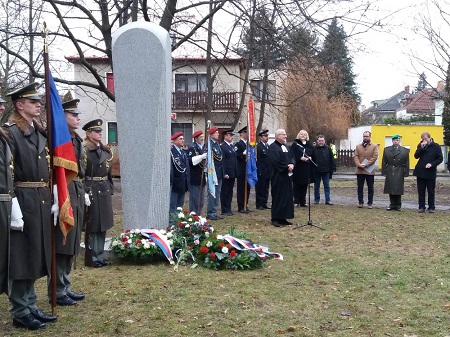 Pietní akt k 12. výročí úmrtí generálmajora Rudolfa Pernického, 21.12.2017