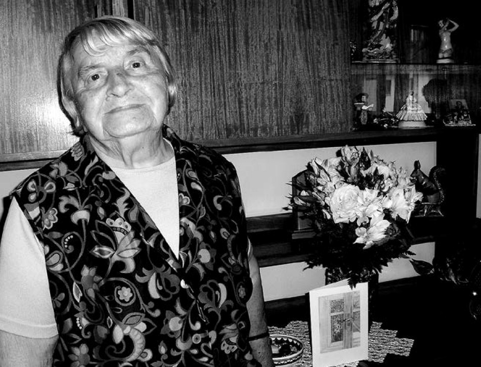 paní Březinová, 102 let, srpen 2013