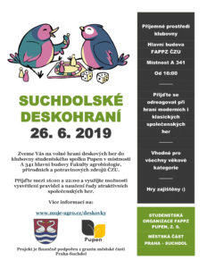 SUCHDOLSKÉ DESKOHRANÍ tentokrát na ?ZU