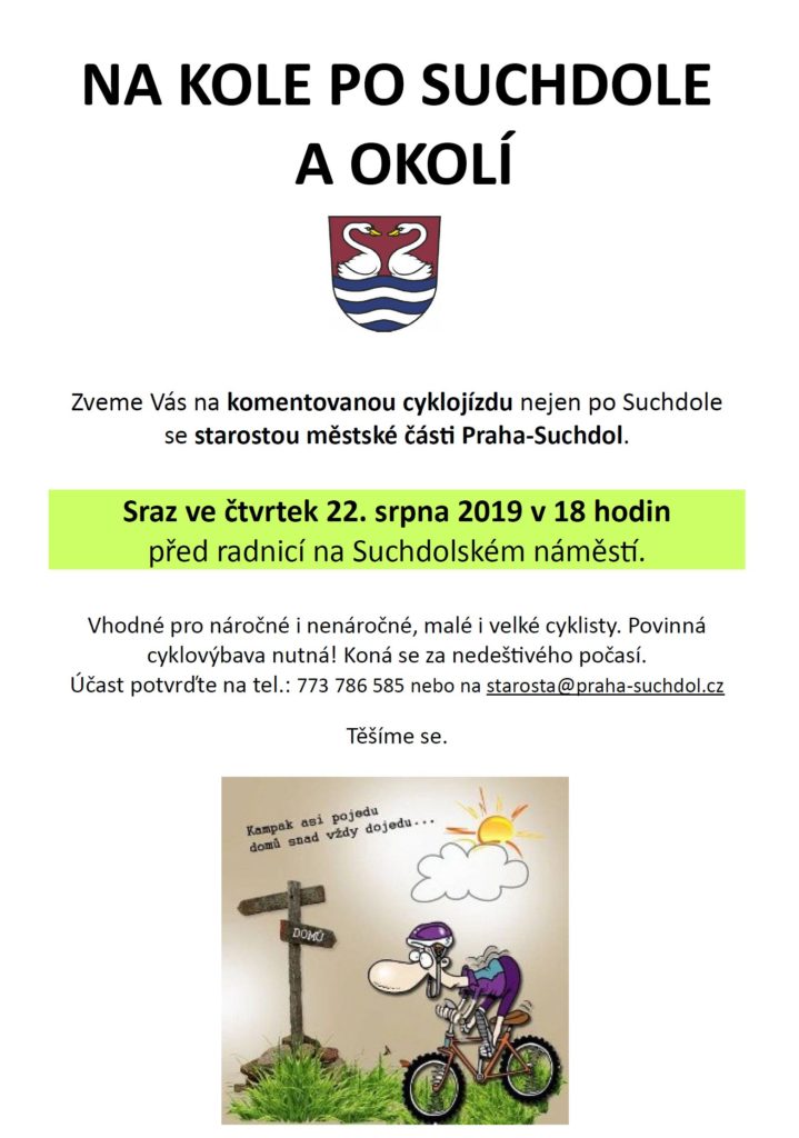 Na kole po okolí­ Suchdola