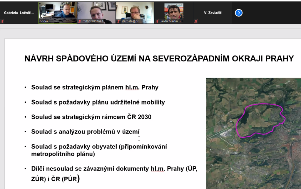 Udržitelný rozvoj a řešení dopravy na severozápadě Prahy - webinář